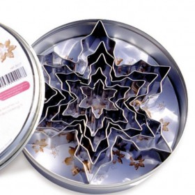 Комплект метални кутери "Снежинка - 5 елемента"